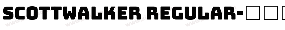 scottwalker regular字体转换